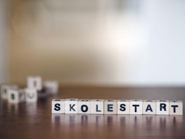 Billede af skolestart